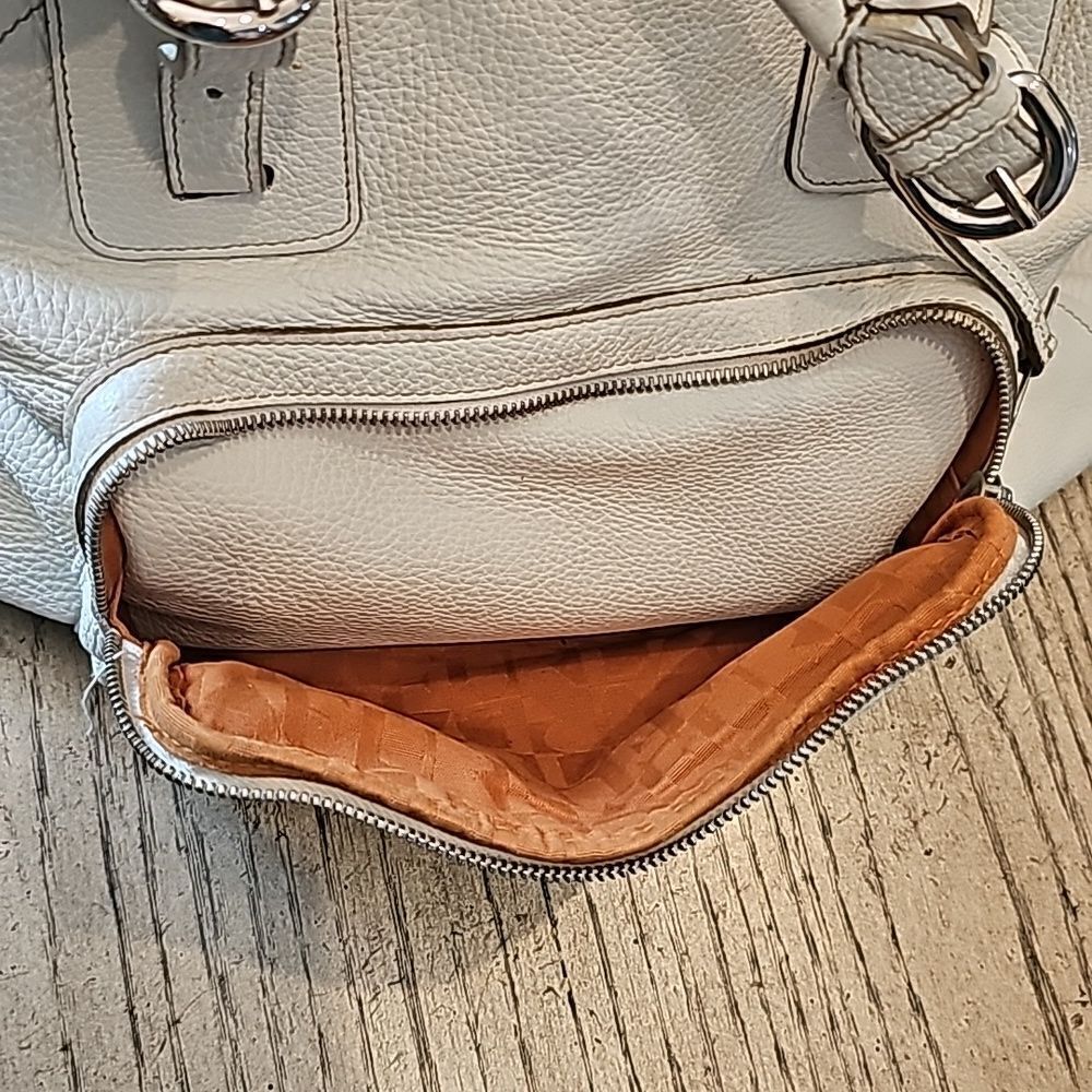 Off white Furla leather purse handbag - Picture 8 of 14